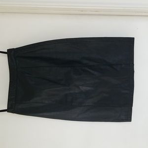 G-111 Leather Vintage Black  Skirt sz.3/4